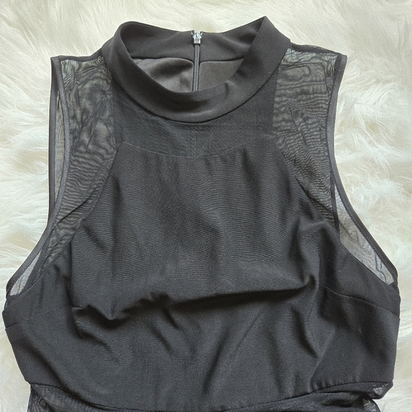 Banites Sheer Bodycon Mesh Panel Dress Size 10 - Picture 4 of 7
